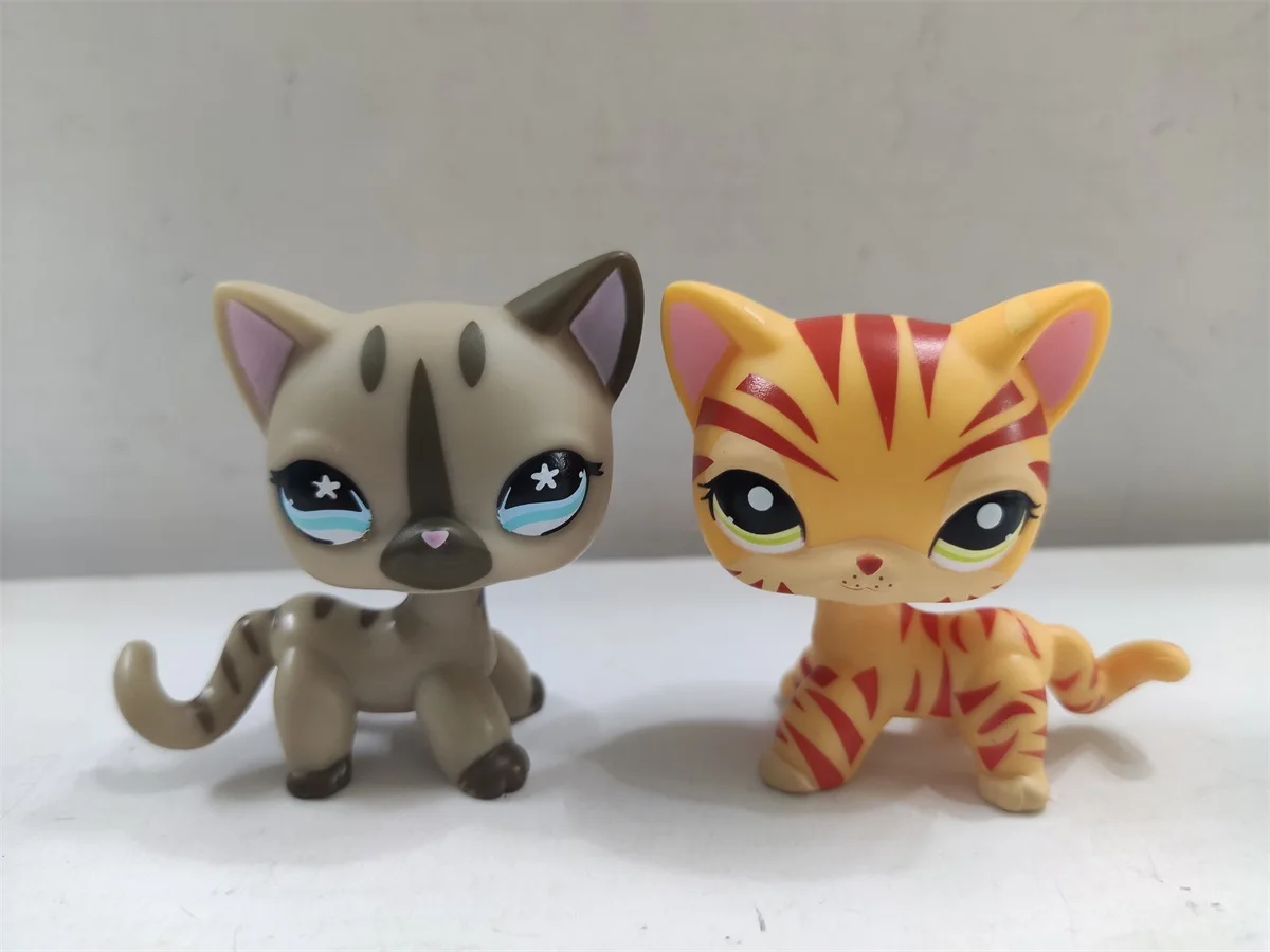 Real Littlest Pet Shop 2 шт./лот Lps Коллекция игрушек фигурки животных детские подарки серия