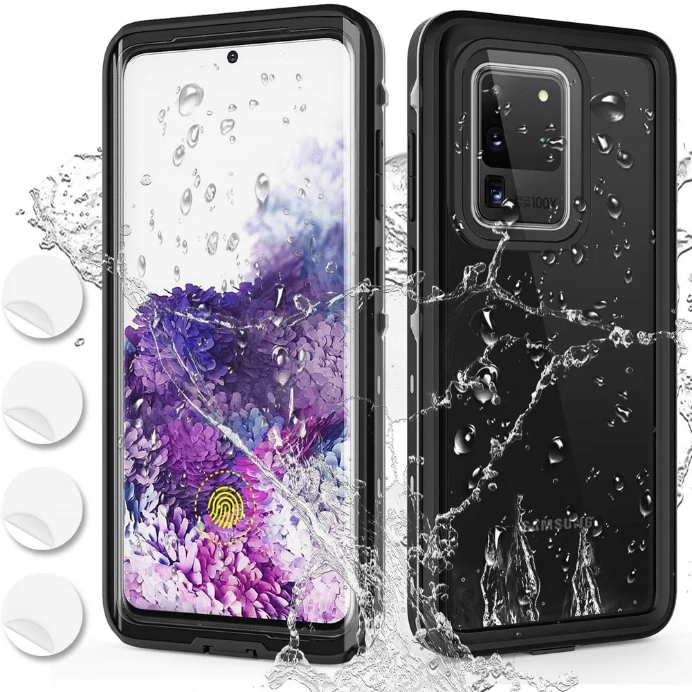 Водонепроницаемый Чехол IP68 для Samsung Note 10 Plus 8 9 S20 Ultra 360 защитный чехол Galaxy S8 S9 S10