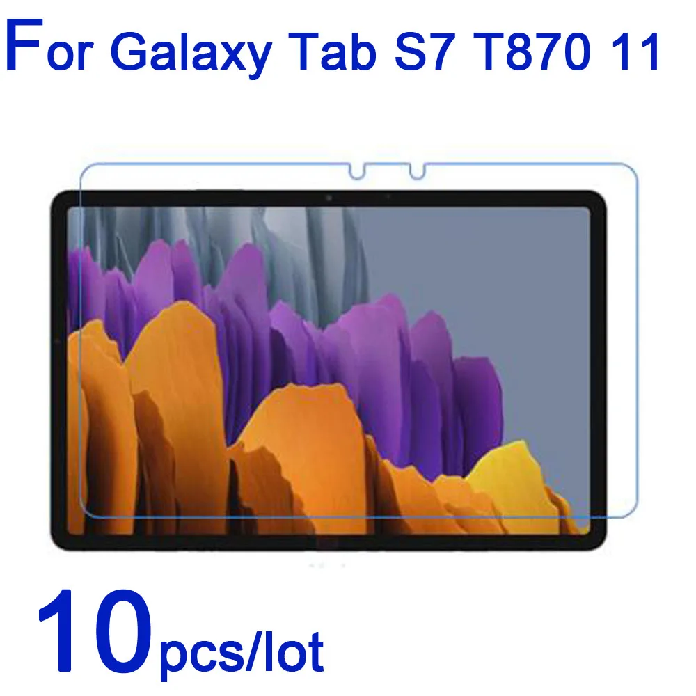 10 шт./лот Защитные пленки для экрана Samsung Galaxy Tab S7 PLUS T870 T970 11 12 4 дюймов Глянцевая