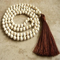 natural howlite necklace 108 buddha beads bracelet elegant practice souvenir spirituality blessing bohemia calming spread