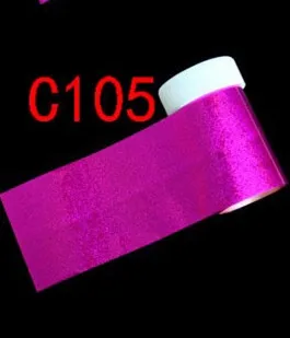 C105 233 Тип 4*100 см голографические наклейки из фольги для переноса ногтей слайдер Радужная зимняя наклейка s для маникюра Nailart украшения(2 - Color: C105