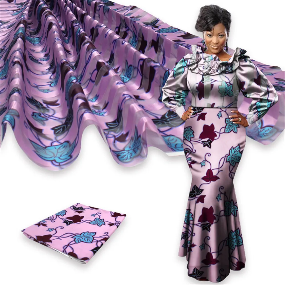 4 ярда ткань органза с вышивкой из шелка принтом в полоску вощенной ткани