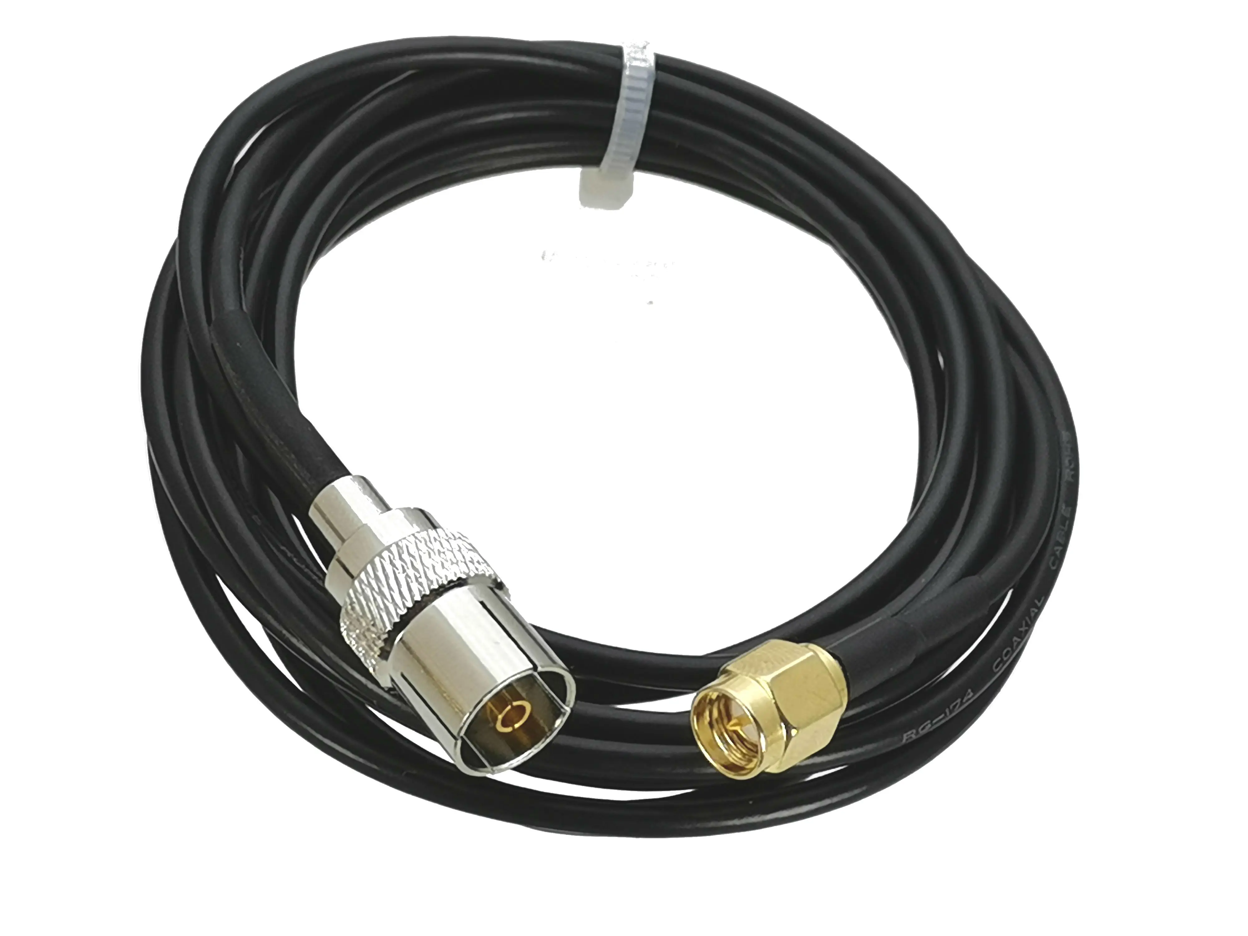 Кабель IEC TV DVB T гнездовой разъем для SMA штекер прямой RG174 RF джемпер pigtail 4 дюйма ~ 10