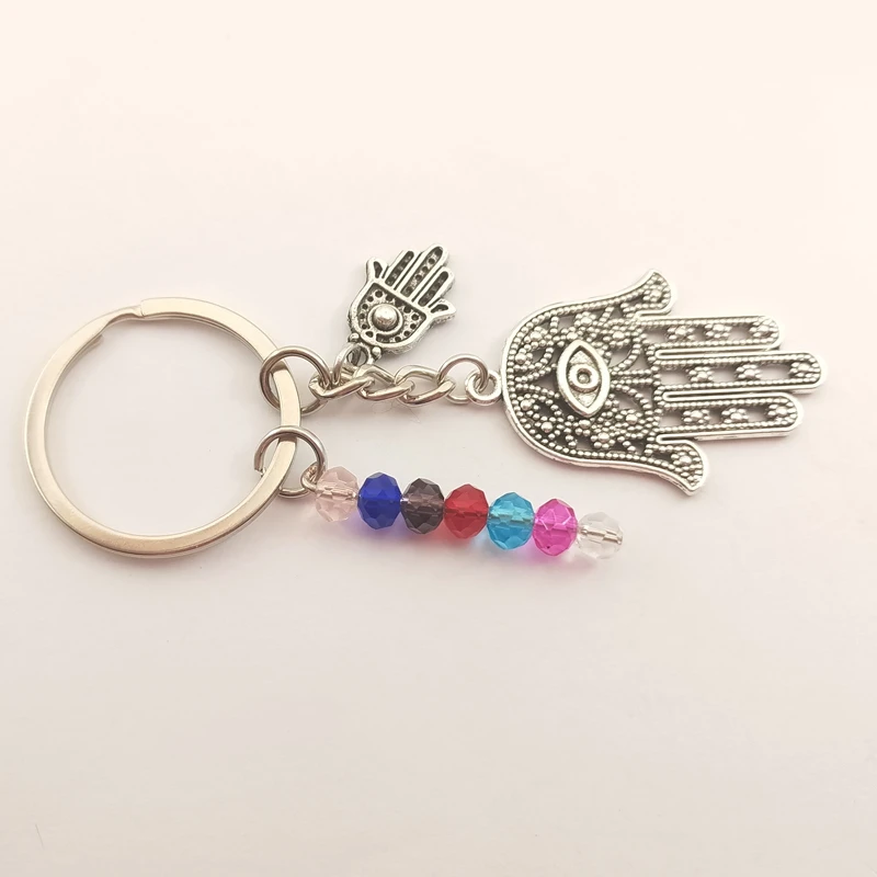 Лидер продаж брелок для ключей оптом и в розницу модный со сглаза с серебряным