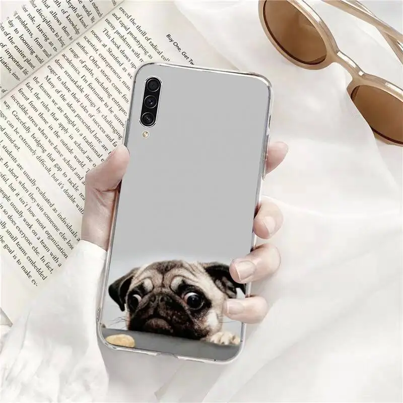 

Cute cartoon dog Phone Case Transparent for Samsung s9 s10 s20 Huawei honor P20 P30 P40 xiaomi note mi 8 9 pro lite plus