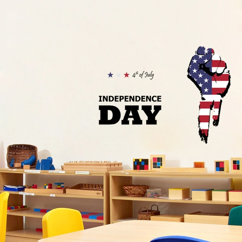 

American Independence Day Wall Sticker DIY Wall Sticker Delicate Home Bar Decor H051