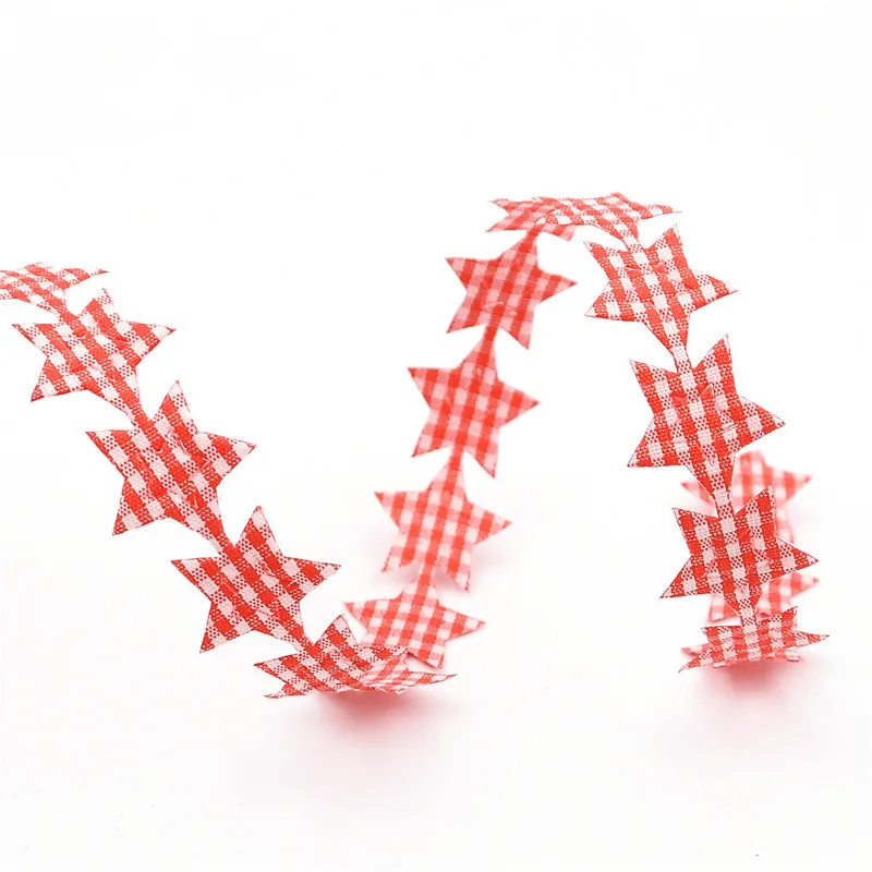 Рождественское украшение 2 5 метров снежинка/звезда ленты тканевые украшения