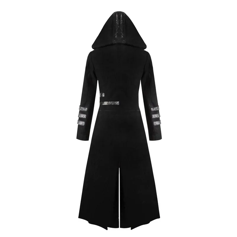 

NEW Men Cosplay Costume Party Vintage Royal Style Trench Coats Retro Gothic Steampunk Long Coats Gentlemen Costume 2021