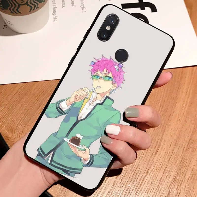 

Saiki Kusuo no Psi Nan luxury high quality luxury Phone Case cell coque For Xiaomi Redmi note 7 8 9 t k30 max3 9 s 10 pro lite