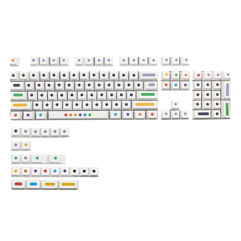

1 Set of 128Pcs Keyboard Key Caps Keyboard Protector Keyboard Accessories