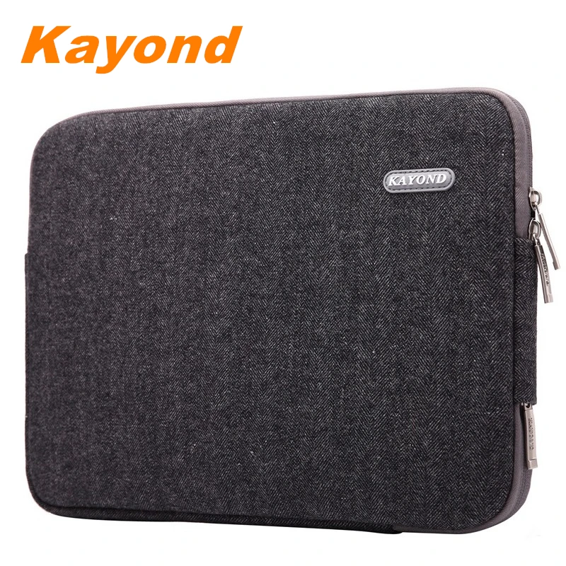 Kayond Brand Laptop Bag 11,12,13,14,15,17 Inch,Black Woolen 