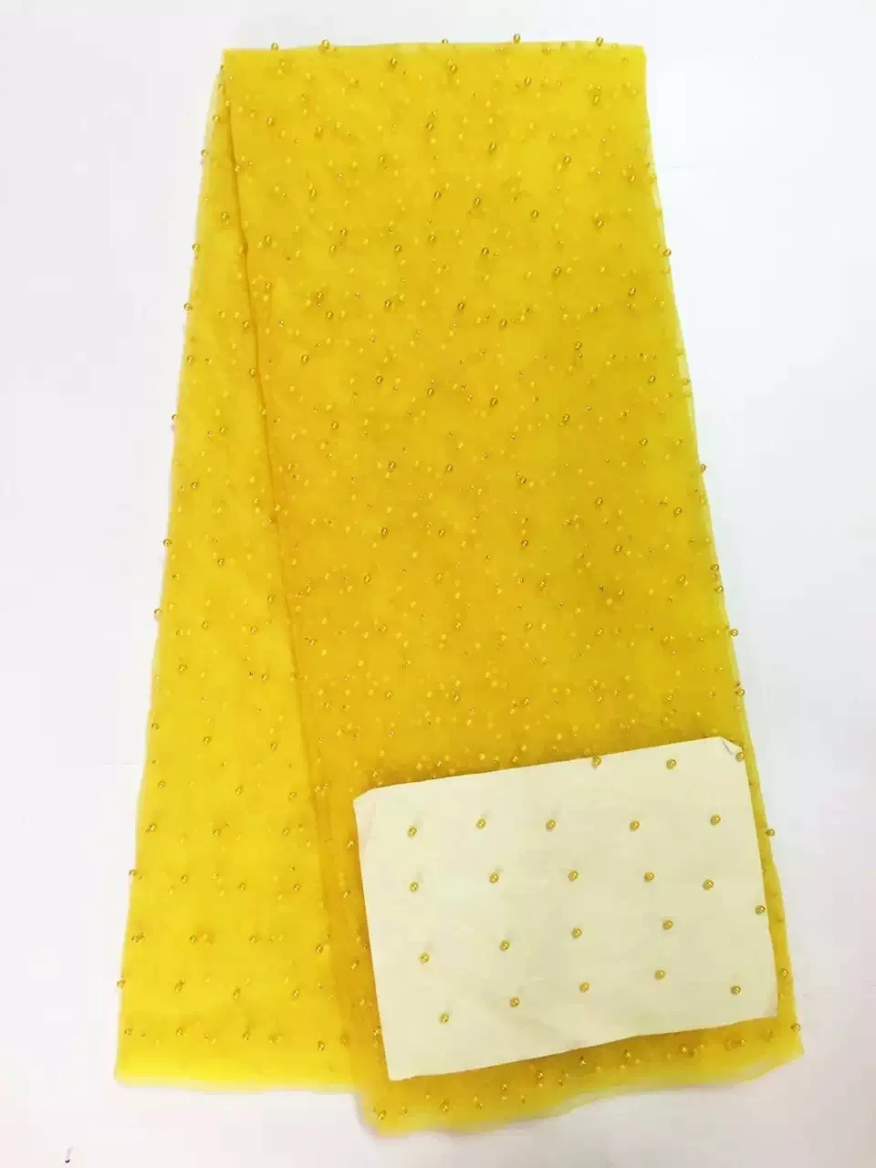 Новейший стиль кружевная ткань из бисера 2021 модная африканская тюль французская