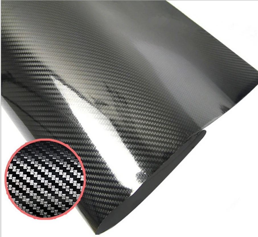 Глянцевый Лист из углеродного волокна 60 см * 200/300/400/500/600 см/лот|carbon fiber sticker|wrap film5d