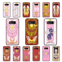 yinuoda card captor sakura phone case for samsung note 5 7 8 9 10 20 pro plus lite ultra a21 12 02