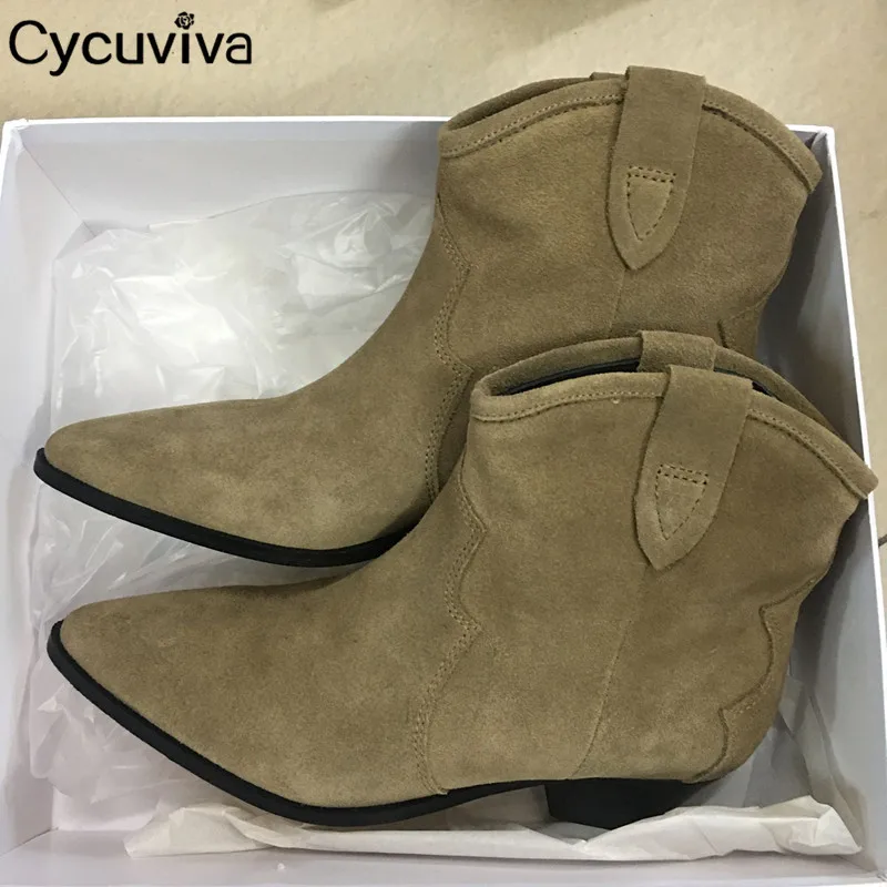 Распродажа Детские замшевые Полусапоги Челси на массивном каблуке короткие