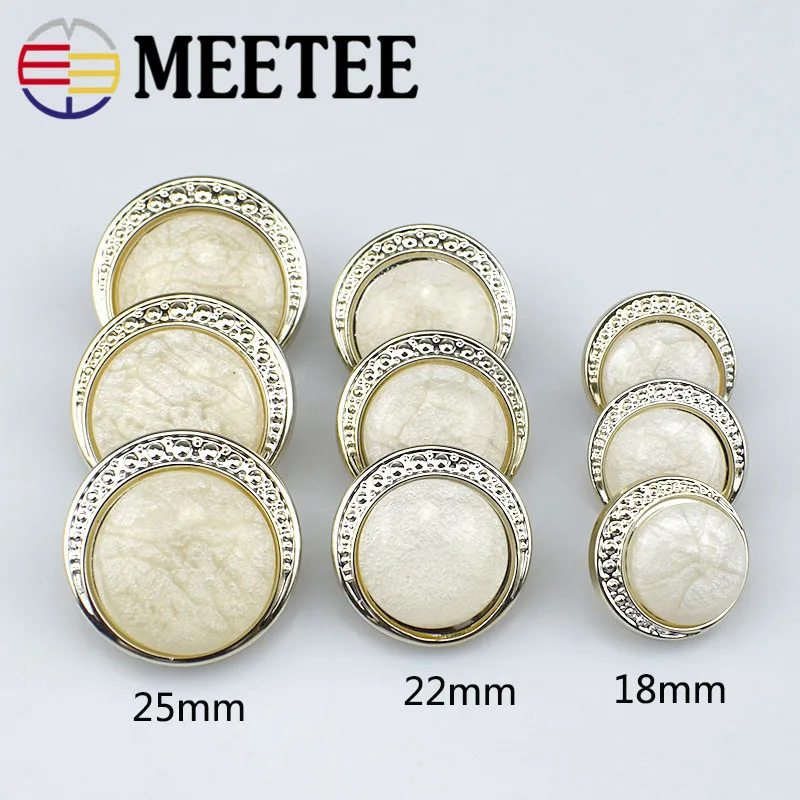 30 шт. Meetee 18/22/25 мм модные Пластик Reisn кнопки для Для женщин, пальто, костюм, пиджак, пряжки для самостоятельного пошива одежды аксессуары C3-1