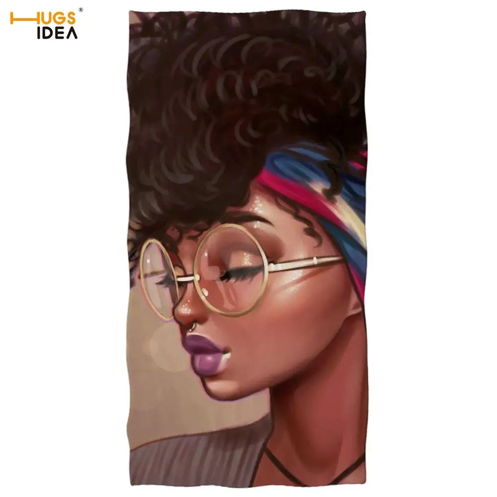HUGSIDEA африканские черные женские полотенца с художественным принтом полотенце