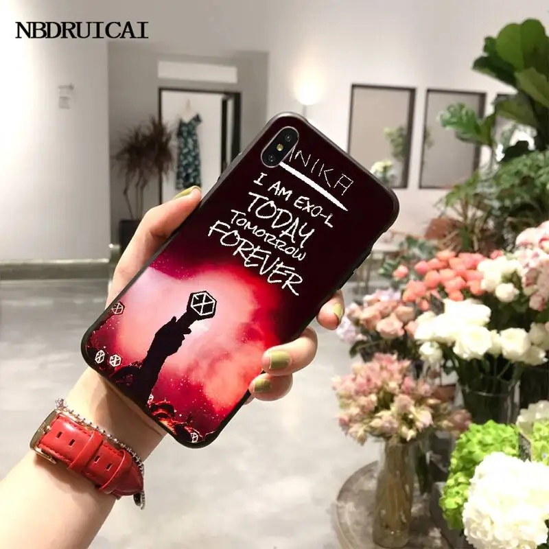 Чехол для телефона PENGHUWAN Kpop exo iPhone 11 pro XS MAX 8 7 6 6S Plus X 5S SE XR | Мобильные телефоны и