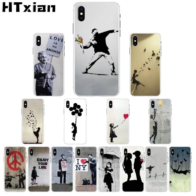 HTXian Бэнкси &quotАльберт&quot палина прозрачный ТПУ мягкий чехол для телефона iPhone 11 pro