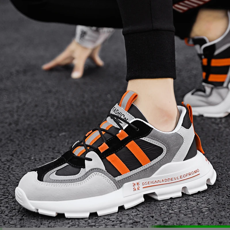 

Men's Casual Shoes Breathable Comfortable Mens Fashion Sneaker New Zapatillas Hombre 2020 Lace-up Trend Fashion Shoes For Men