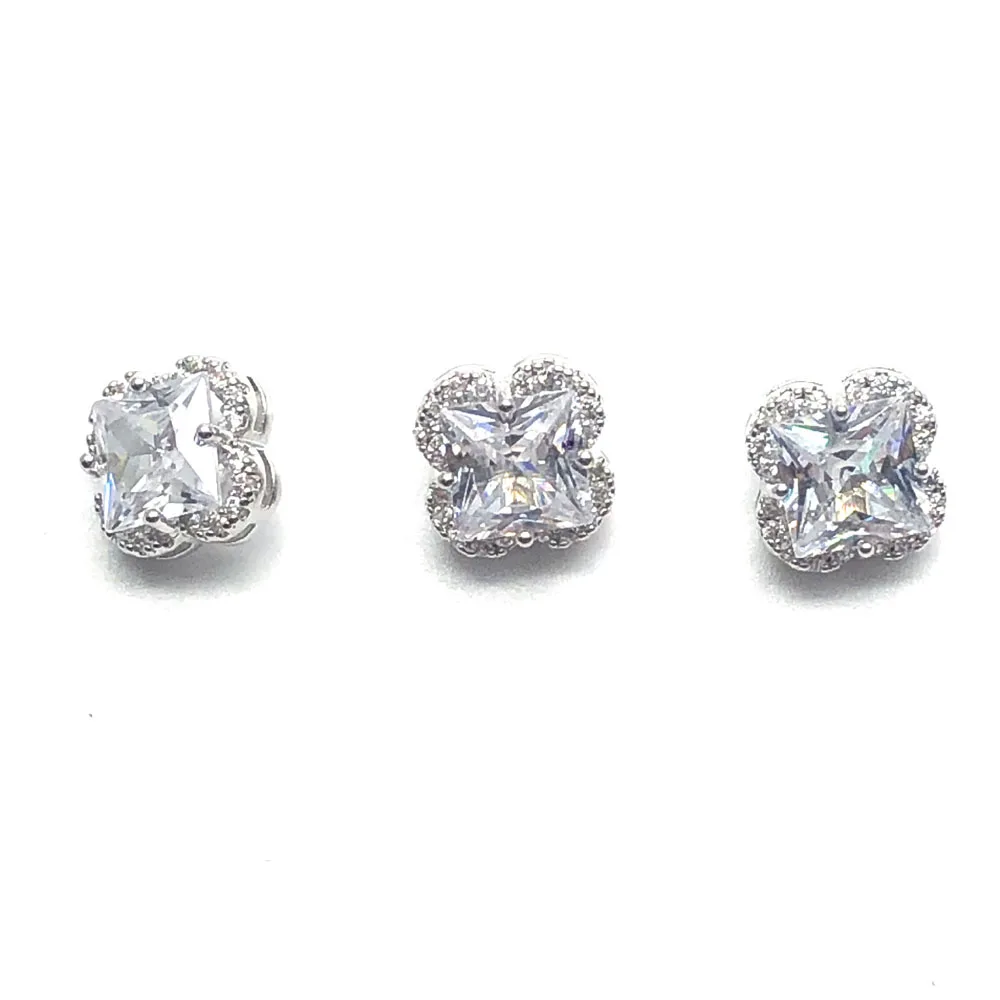 Квадратные хрустальные пуговицы 5 шт./лот с фианитом для пальто декоративные