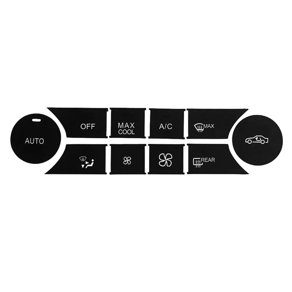 Автомобильная наклейка для внутреннего интерьера A/C кнопка наклейки Кондиционер