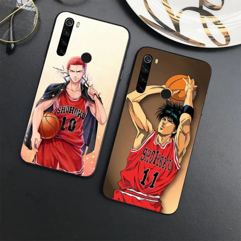 

Slam dunk basketball anime Phone Case For Xiaomi Redmi note 7 8 9 11 t s 10 A pro lite funda shell coque cover