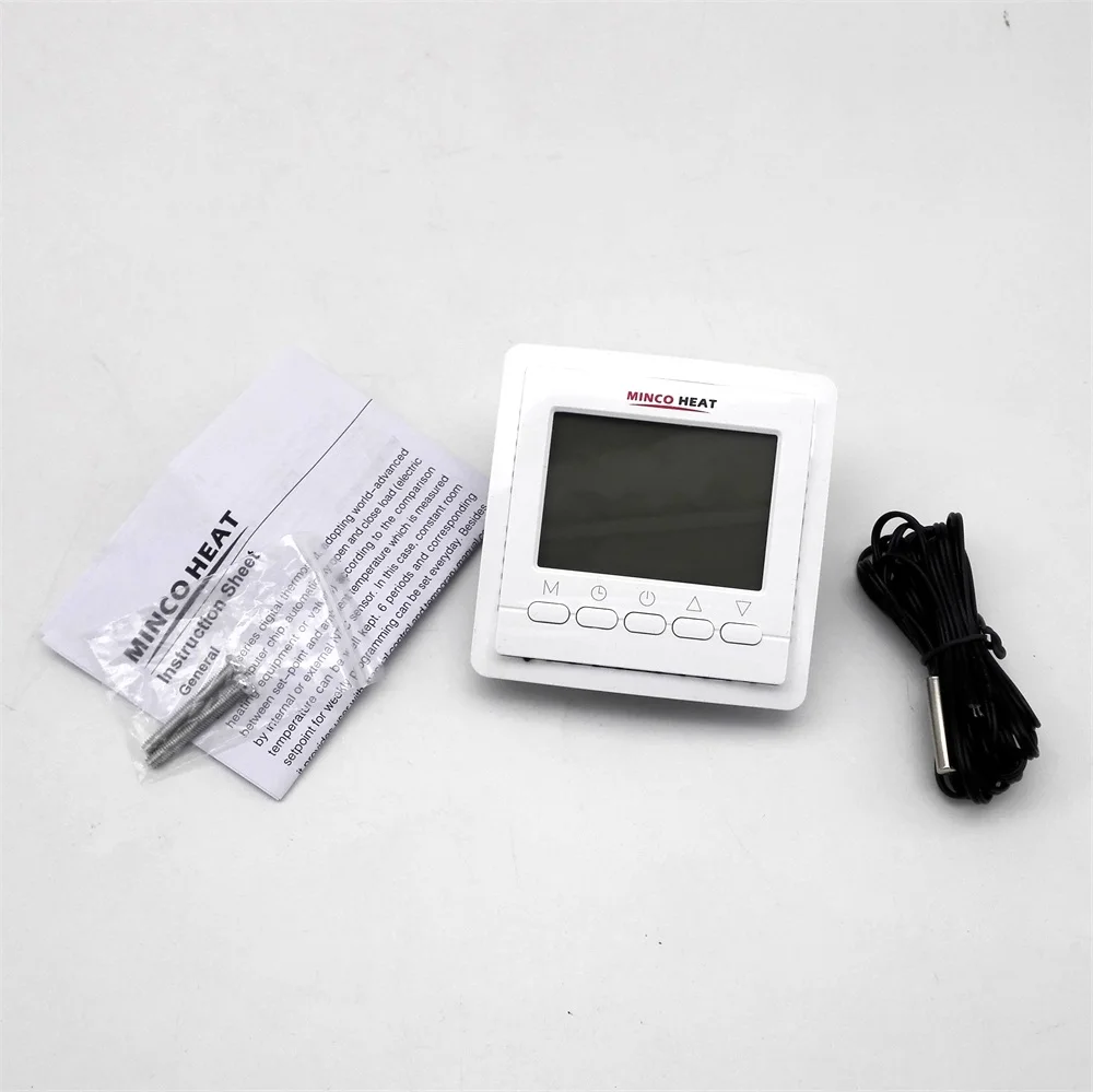R9300 Blue Backlight 200~240V 16A Weekly Programmable Temperature Controller Room Thermostat For Electric Heating System | Дом и сад
