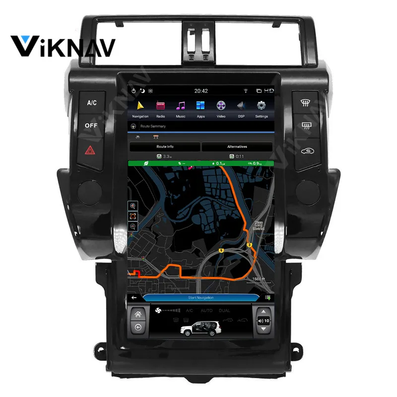 Вертикальный экран Автомобильный мультимедийный плеер для TOYOTA Land Cruiser Prado 2014 2015