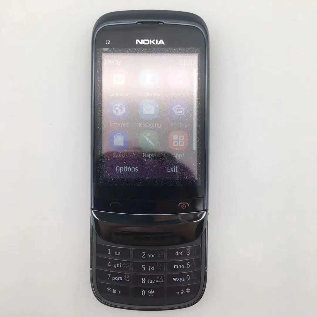 nokia c2 02 refurbished unlocked original c2 02 unlocked nokia c2 02 single sim card mobile phone one year warranty refurbished free global shipping