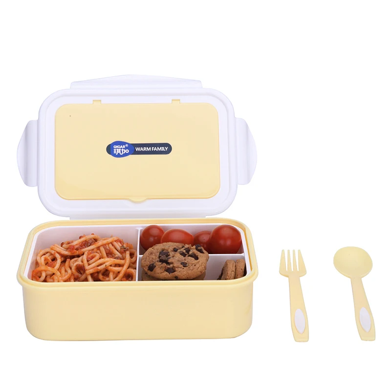 Детский Ланч бокс PP контейнер для еды многоцветный Bento Snack box открытый фруктовый