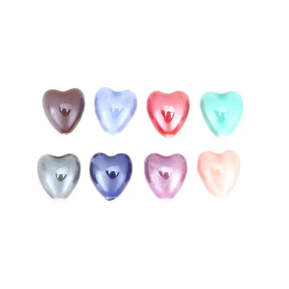 DoreenBeads керамические бусины сердце белые красочные ювелирные изделия DIY фурнитура