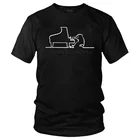 Забавные ла футболка с пианино мужские Графические футболки с коротким рукавом анимация арт комедийные футболка 100% хлопковые футболки для девочек, верхняя одежда