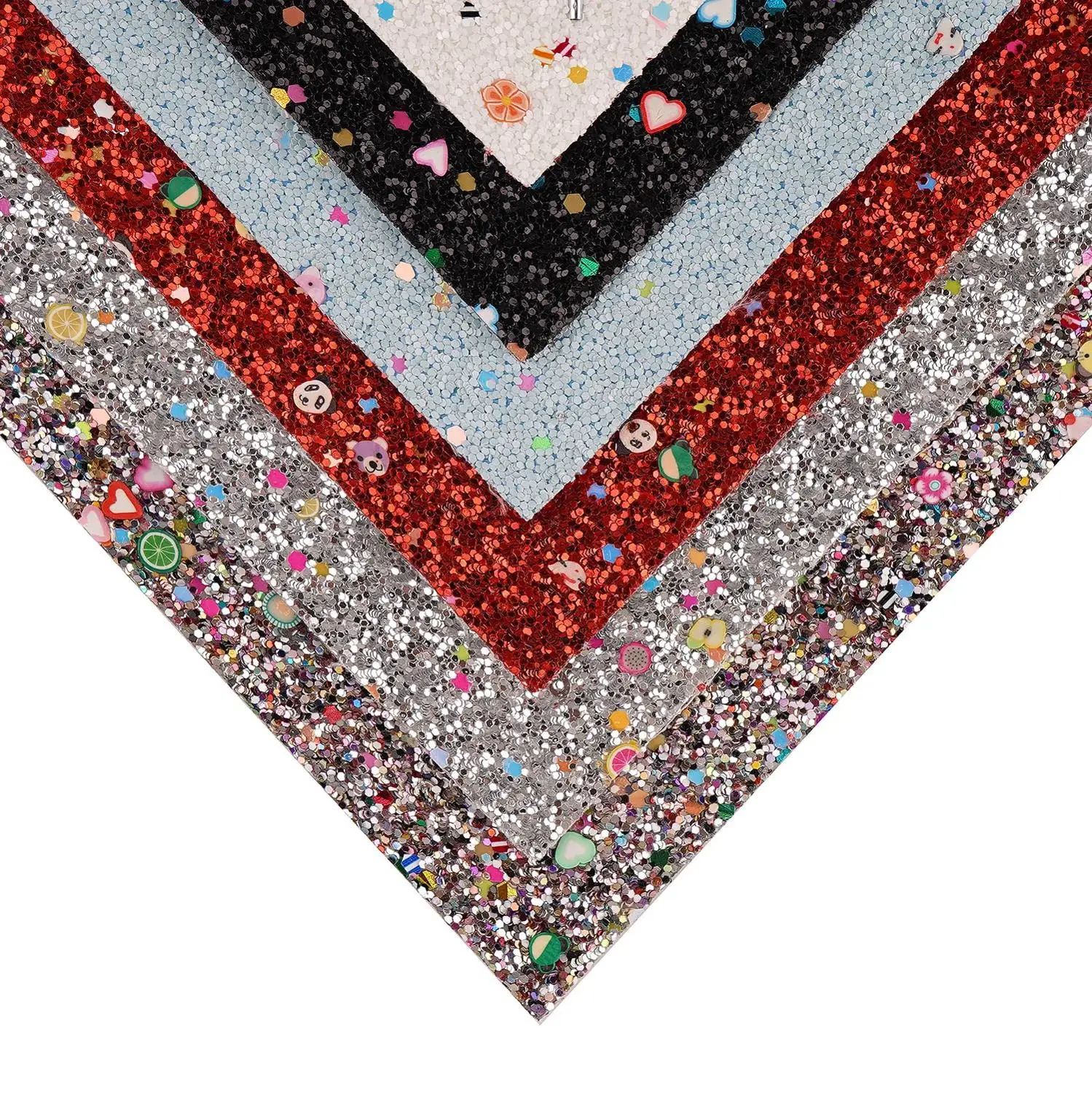 LIBRA 21*30 см искусственная блестящая кожа простыни ткань фруктовый мультфильм