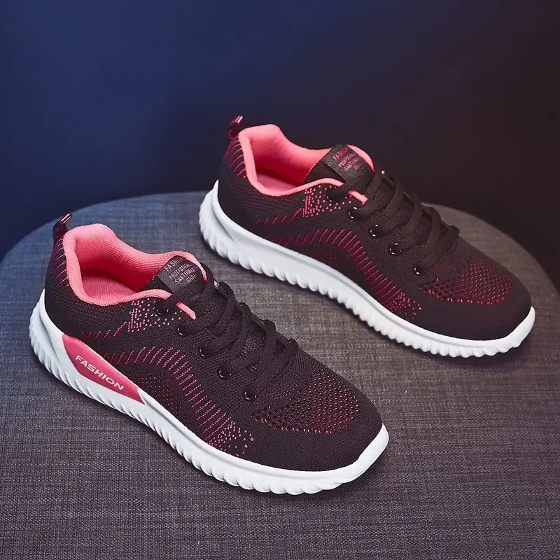 

Women's Sneakers Sport Shoes for Lady Running Shoes Lightweight Mesh Breathable Fashion Trainers Striped Design Jogging Shoes