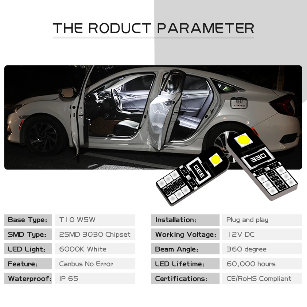 4x светодиодный T10 W5W 168 194 автомобисветильник для SEAT Leon 1 2 3 MK3 FR Cordoba Ibiza Arosa Alhambra Altea