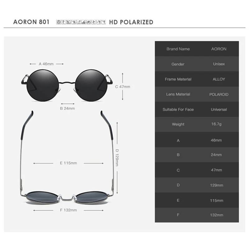 Круглые очки для мужчин и женщин Винтажные Солнцезащитные в стиле стимпанк ретро