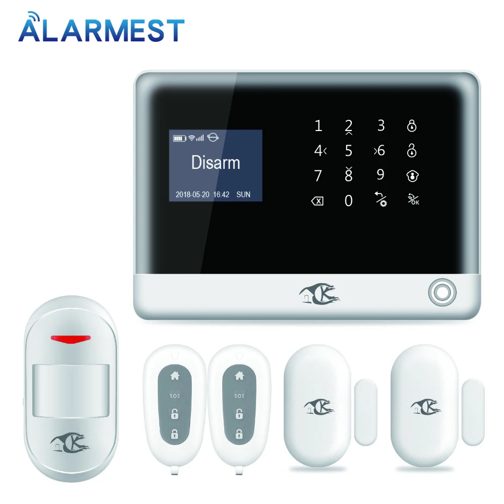 English/Russian/Spanish/Nederland WIFI GSM Home Burglar Security Alarm System Motion Detector APP Control