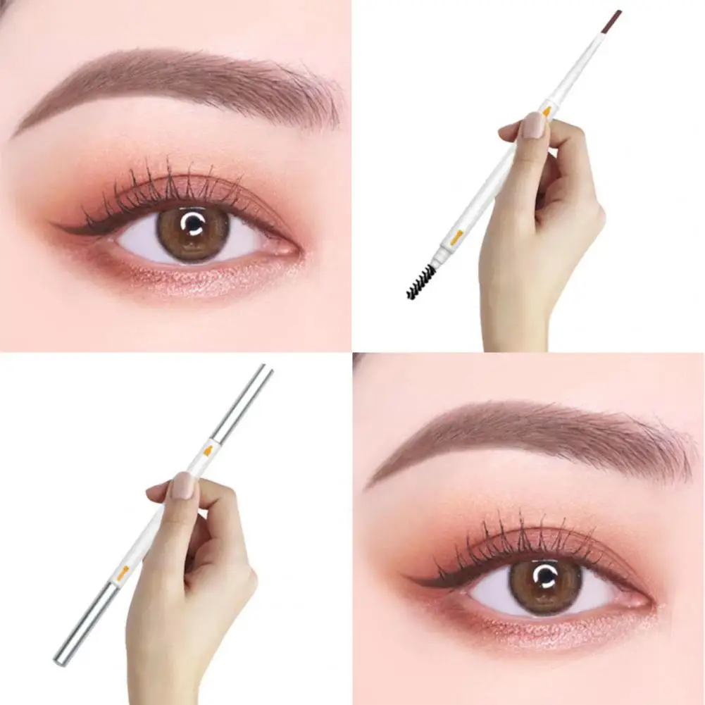 Двойная головка водостойкий стойкий треугольный карандаш для бровей