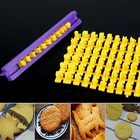 1 шт., креативная форма для выпечки бисквита с буквенным номером алфавита, 3D-печать для печенья, тиснение, сделай сам, форма для выпечки тортов, инструменты