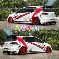 car stickers for volkswagen polo golf 7 gti car body personalized decoration racing stickers golf 8 modified decals