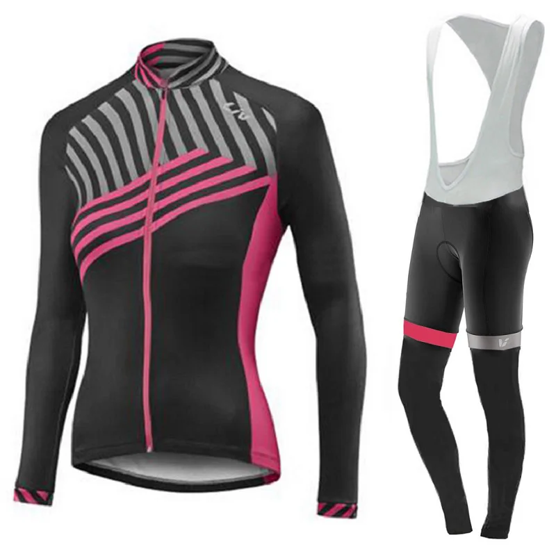 LIV 2018 женский спортивный трикотажный комплект с длинным рукавом для велоспорта
