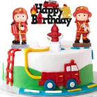 Украшение для вечеринки в честь Дня Рождения Fireman Sam, воздушный шар для торта, модель пожарного гидранта Sammy, воздушные шары для детского душа