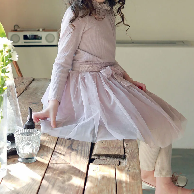 

Baby Girls Leggings Lace Princess Skirt-pants Cotton Spring Autumn Children Slim Skirt Trousers for 2-11Yrs Kids Clothes CL553