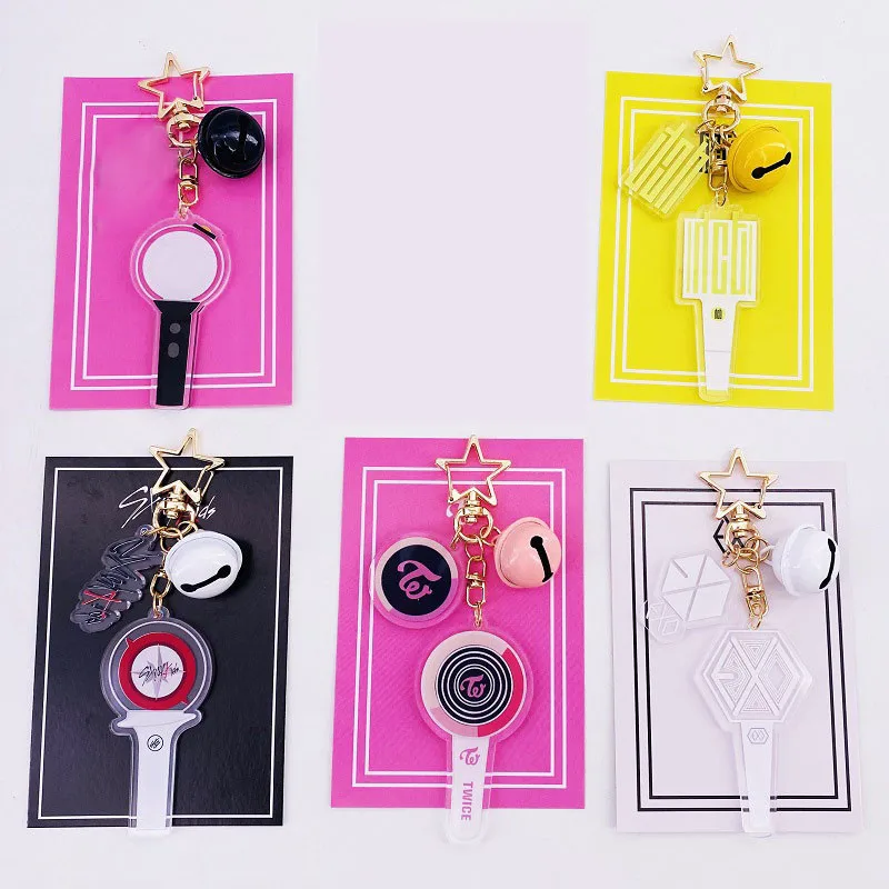 

KPOP Bangtan Boys Twice Got7 Stray Kids IKON EXO NCT Bells Pendant Key Chain Keyring Bag Accessories JIMIN JIN SUGA J-HOPE