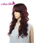 Парик длинный естественный для женщин, со светлыми волосами, с эффектом омбре, с челкой, из синтетических волос, для косплея и вечерние