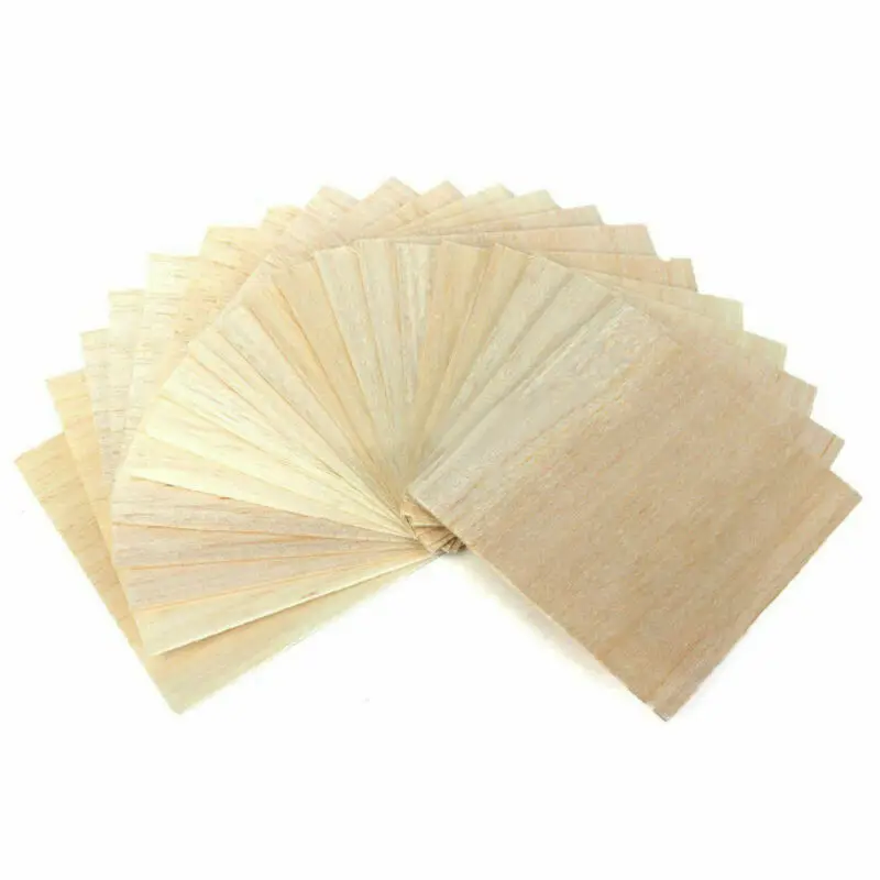 various sizes balsa wooden plate 100100 150100 200100 300100 wood sheets for diy model toys craft house ship aircraft etc free global shipping
