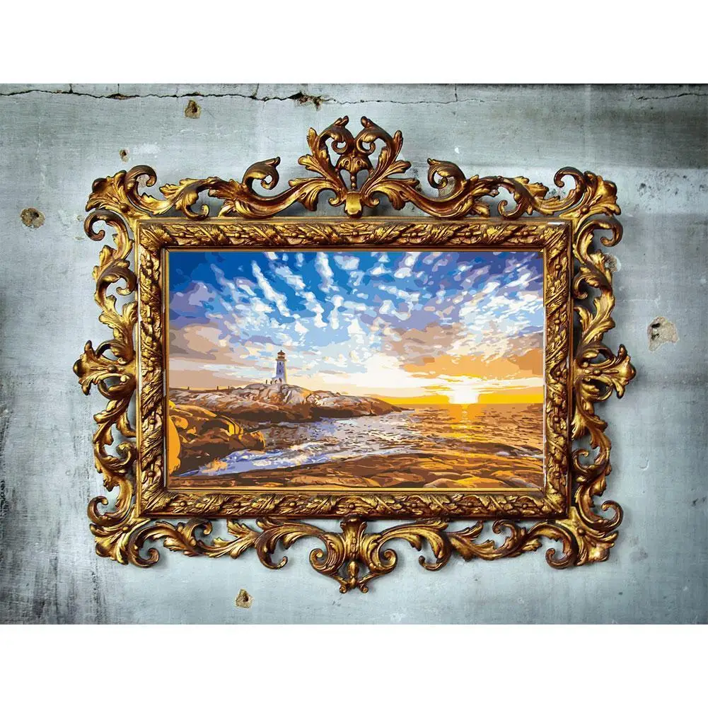 

Картина по номерам для взрослых на холсте с рамкой Landscpae, цифровая раскраска, картины маслом по номерам, домашний декор