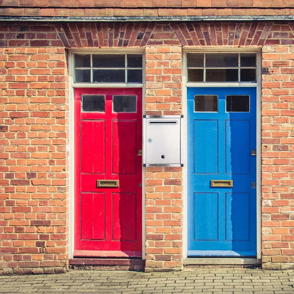 

1pc Rust-proof Letter Box Creative Letter Box Stainless Steel Mailbox