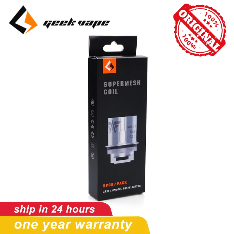 5 штук упак. Супер Сетка Geekvape X1 катушка 0.2ohm сопротивление электронных сигарет Vape
